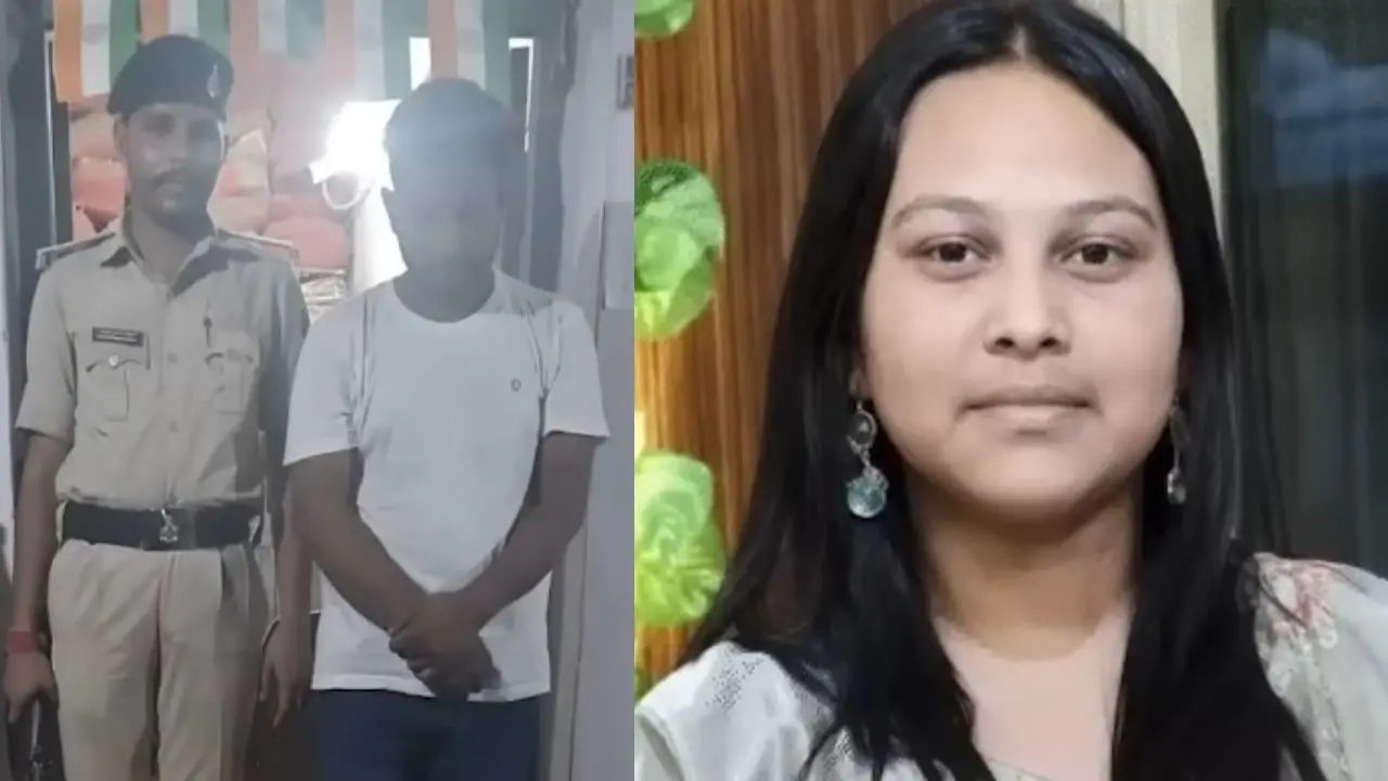 അറസ്റ്റിലായ രാമൻ രാജ്, മരിച്ച മെഹക് അഹമ്മദ് | Image credit: @CrimeTak YouTube