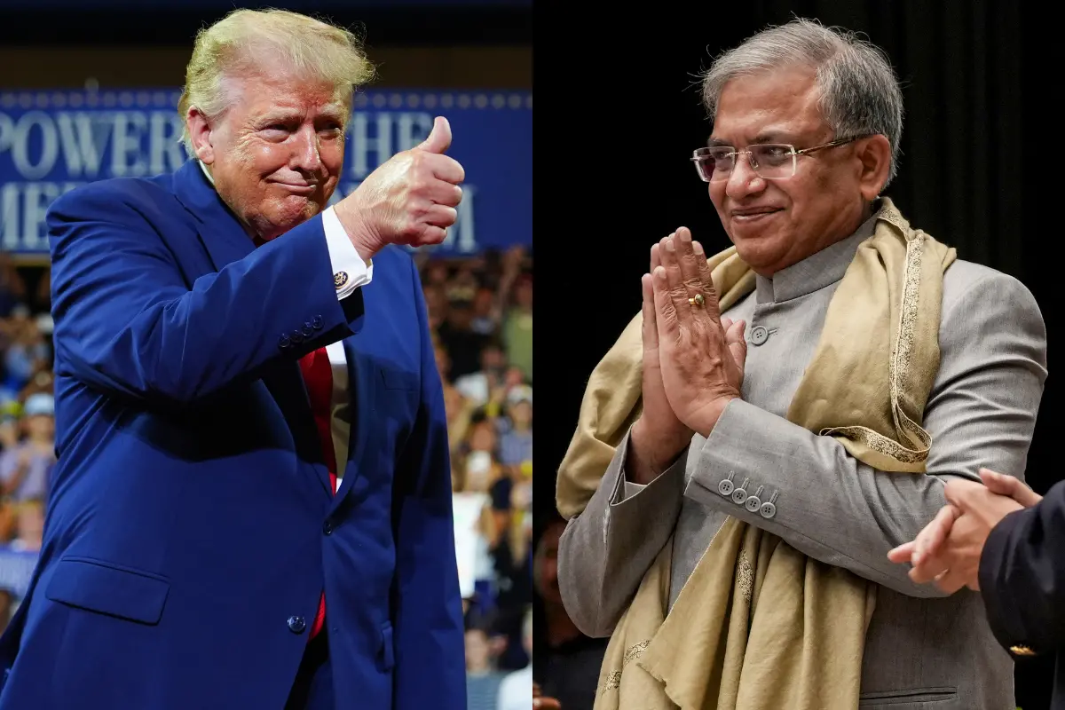 US President Donald Trump (L) and Chief Election Commissioner Gyanesh Kumar (R).| Photos: PTI