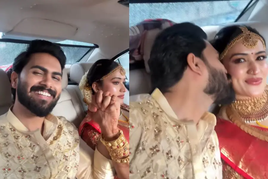 Actress Anumol Marries Bhuvanesh at Guruvayur Temple