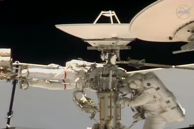Indian-origin astronaut Anil Menon, ESA’s Sophie Adenot lead spacewalk to fix ISS antenna | WATCH