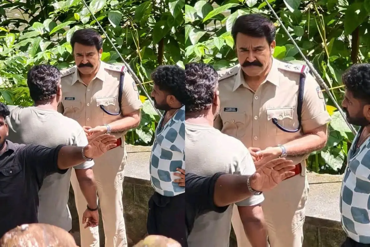 മോഹന്ലാല് പമ്പയില് ചിത്രീകരണത്തിനിടെ- തരുണ് മൂര്ത്തിയും ബിനു പപ്പുവും ഒപ്പം | Photo: Facebook/ The Complete Actor