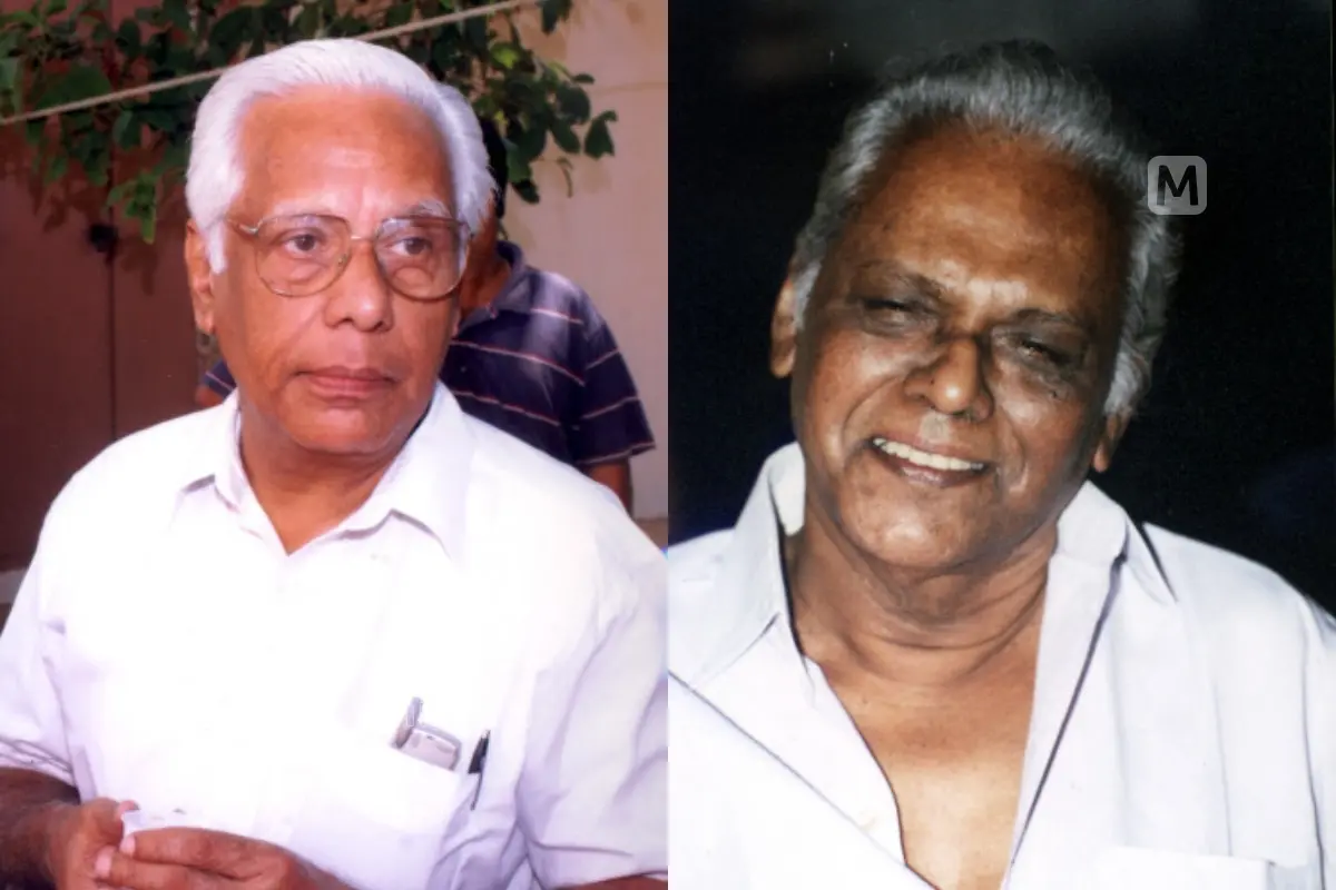ജിയോ കുട്ടപ്പന്, ജി. ദേവരാജന് | ഫോട്ടോ: മാതൃഭൂമി