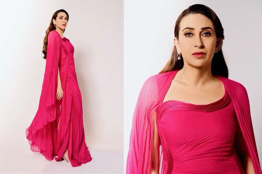 Karisma Kapoor is serving pure pink glamour in a sculptural Gaurav Gupta gown