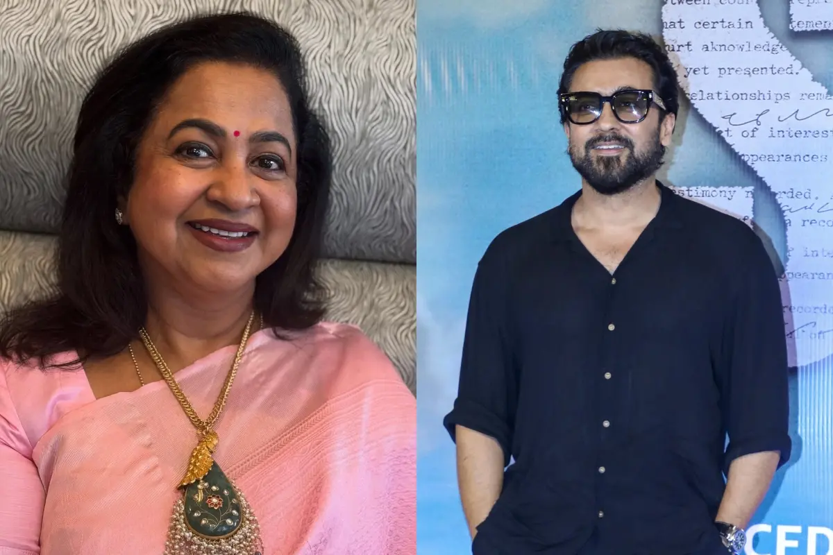 രാധിക ശരത്കുമാർ, സൂര്യ | ഫോട്ടോ: Instagram, PTI