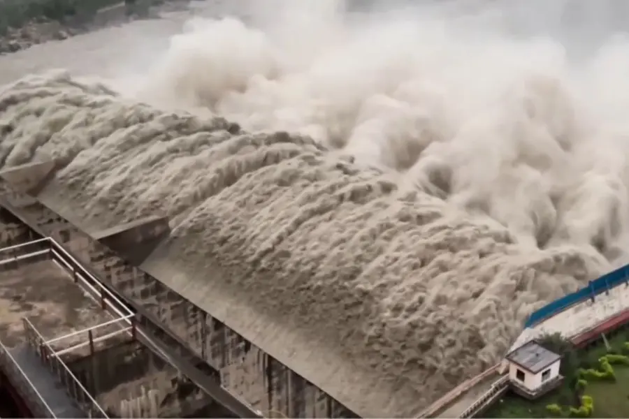 All Salal Dam gates opened in Reasi amid rainfall