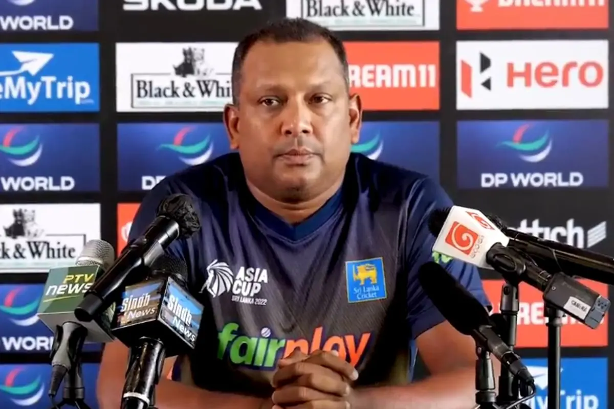 Sri Lanka spin coach Piyal Wijetunge. | Screengrab/YouTube/SLCricket