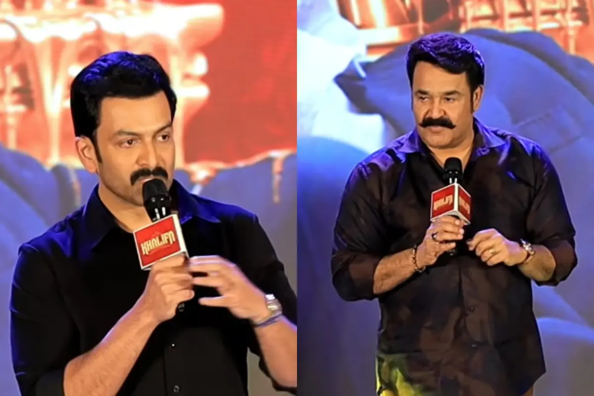 പൃഥ്വിരാജ്, മോഹൻലാൽ | Photo: Screen grab/ Online Malayali Events