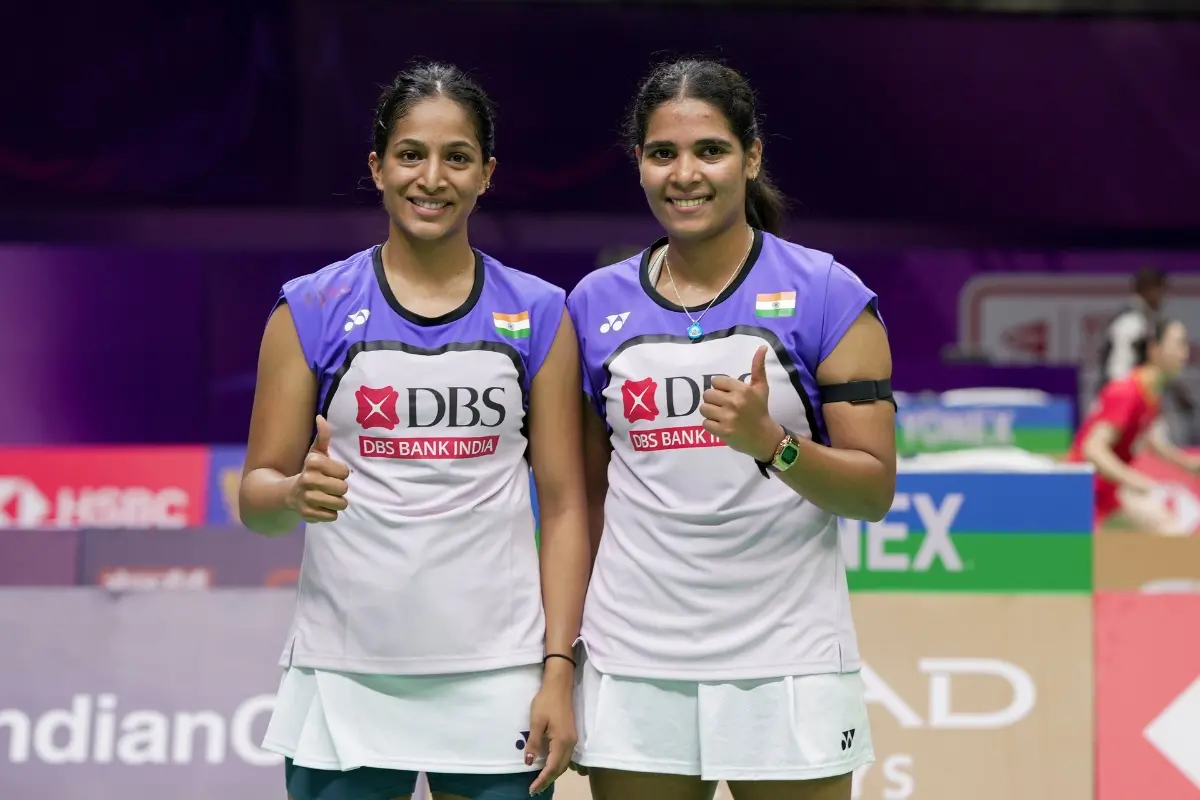 India's Treesa Jolly, right, and Gayatri Gopichand Pullela | Photo: PTI