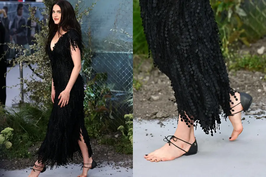 Margaret Qualley just wore Chanel’s controversial ‘barefoot’ sandals on the red carpet