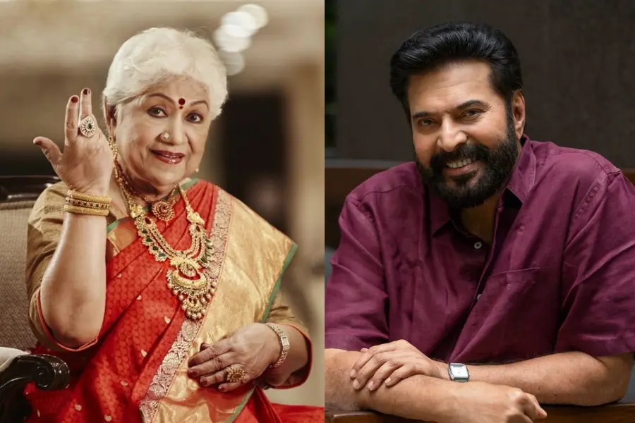 Sowcar Janaki and Mammootty