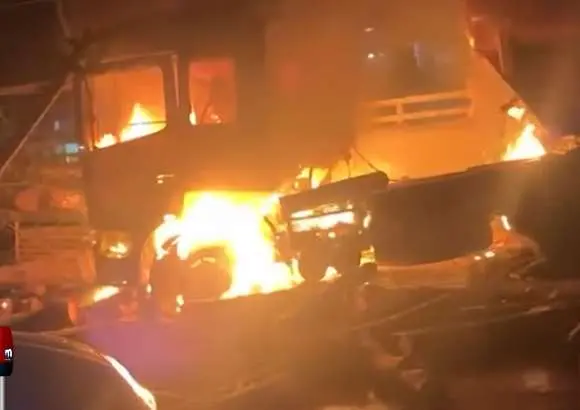 A view from the accident site | Photo: Screengrab/ Mathrubhumi News