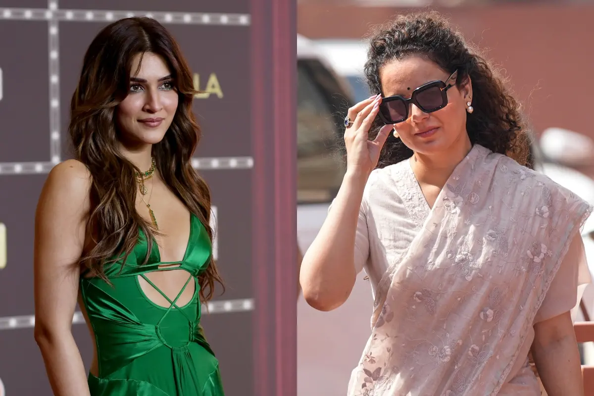 Kriti Sanon, Kangana Ranaut | Photo: PTI