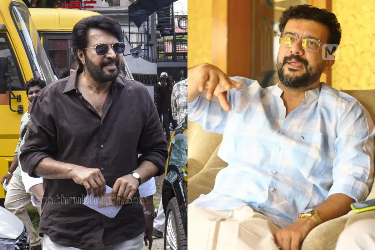 മമ്മൂട്ടി, രമേഷ് പിഷാരടി | ഫോട്ടോ: പി.ടി.ഐ, മാതൃഭൂമി