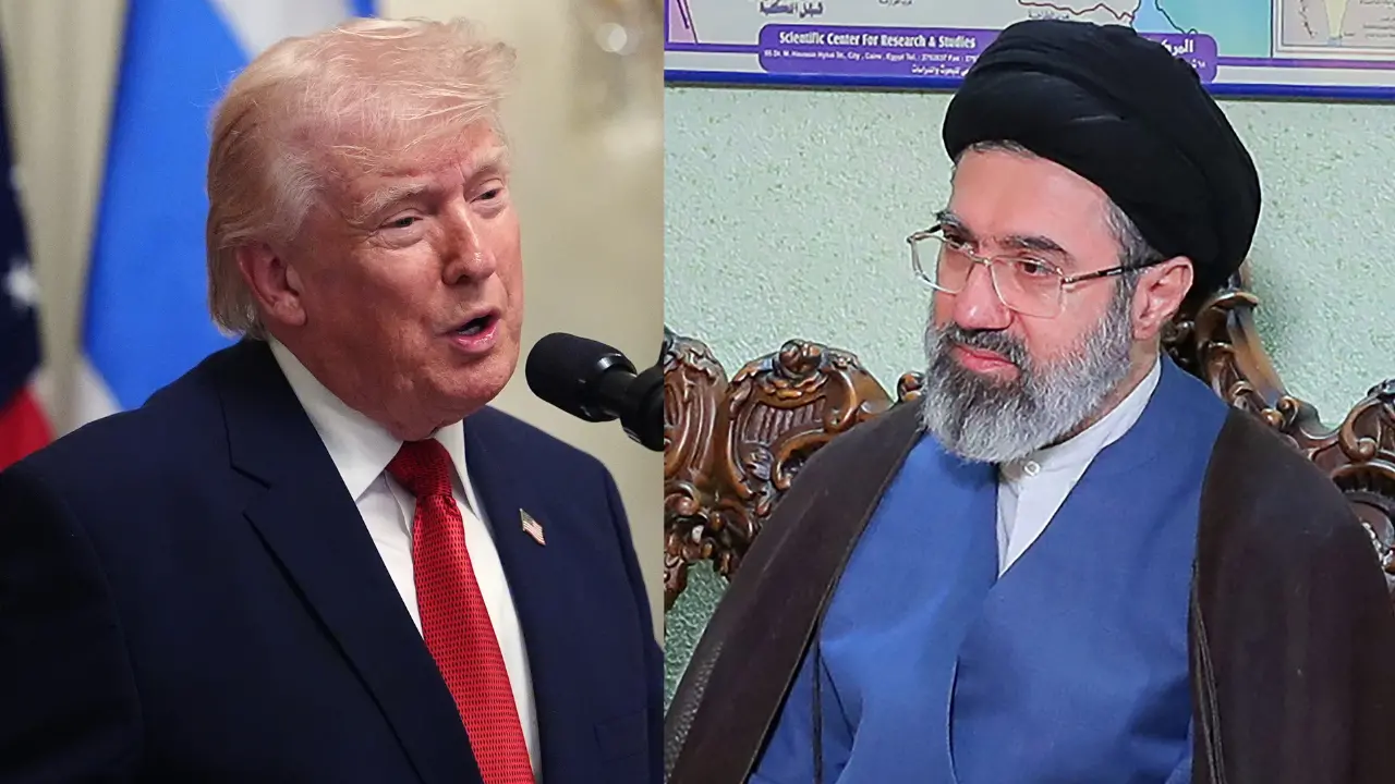 US President Donald Trump, Supreme Leader of Iran Mojtaba Khamenei | Photo: PTI,AFP