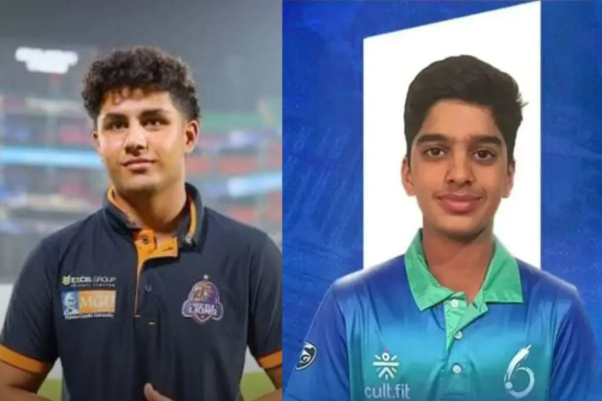 Aaryavir Sehwag and Anvay Dravid (L to R)