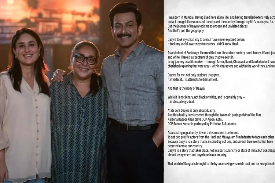 Daayra Prithviraj Sukumaran Kareena Kapoor Meghna Gulzar