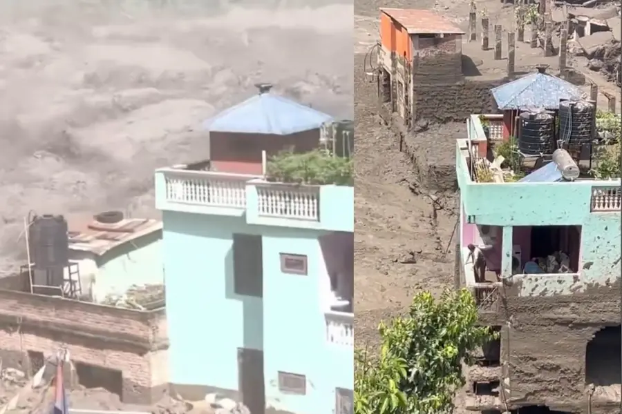 Nepal floods: Everything around this house was swept away, but it refused to fall | WATCH