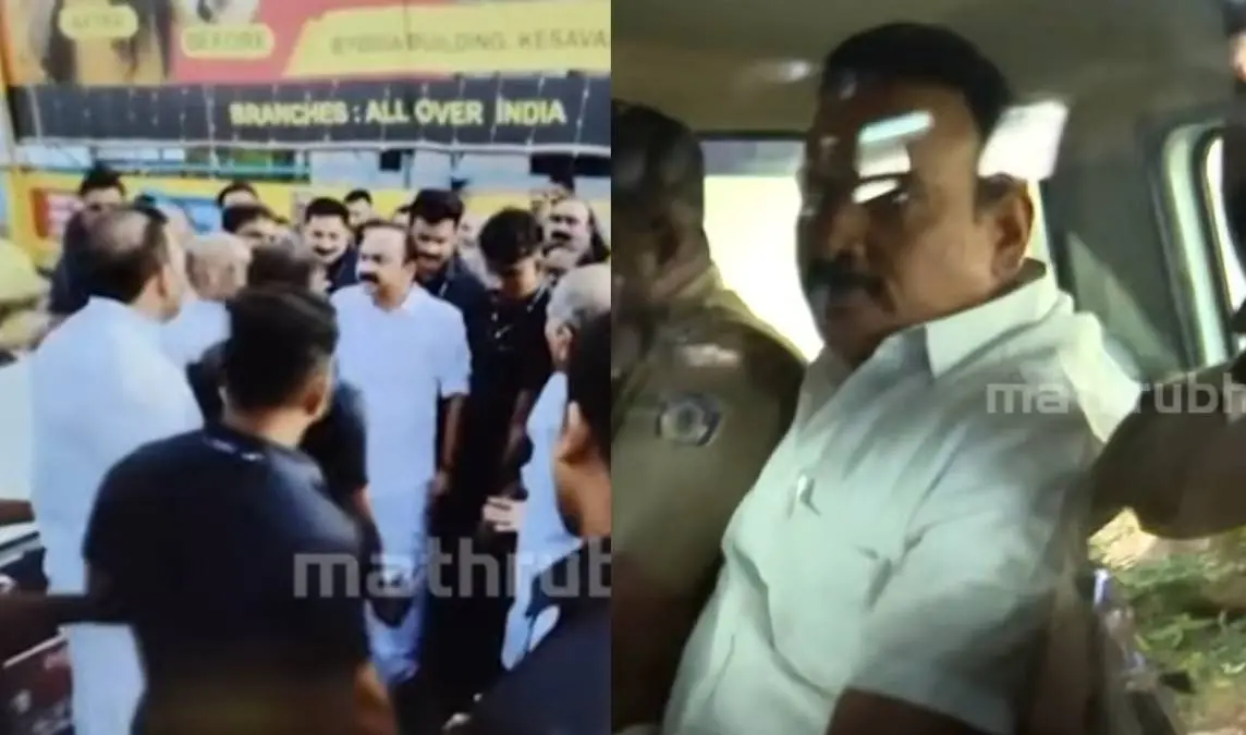 ചേന്തി അനിൽ കസ്റ്റഡിയിൽ | Photo: screengrab/mathrubhumi news