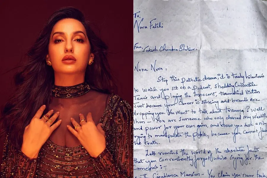 After Nora Fatehi’s ‘trauma’ revelation, conman Sukesh’s letter surfaces with ‘you begged me’ claims