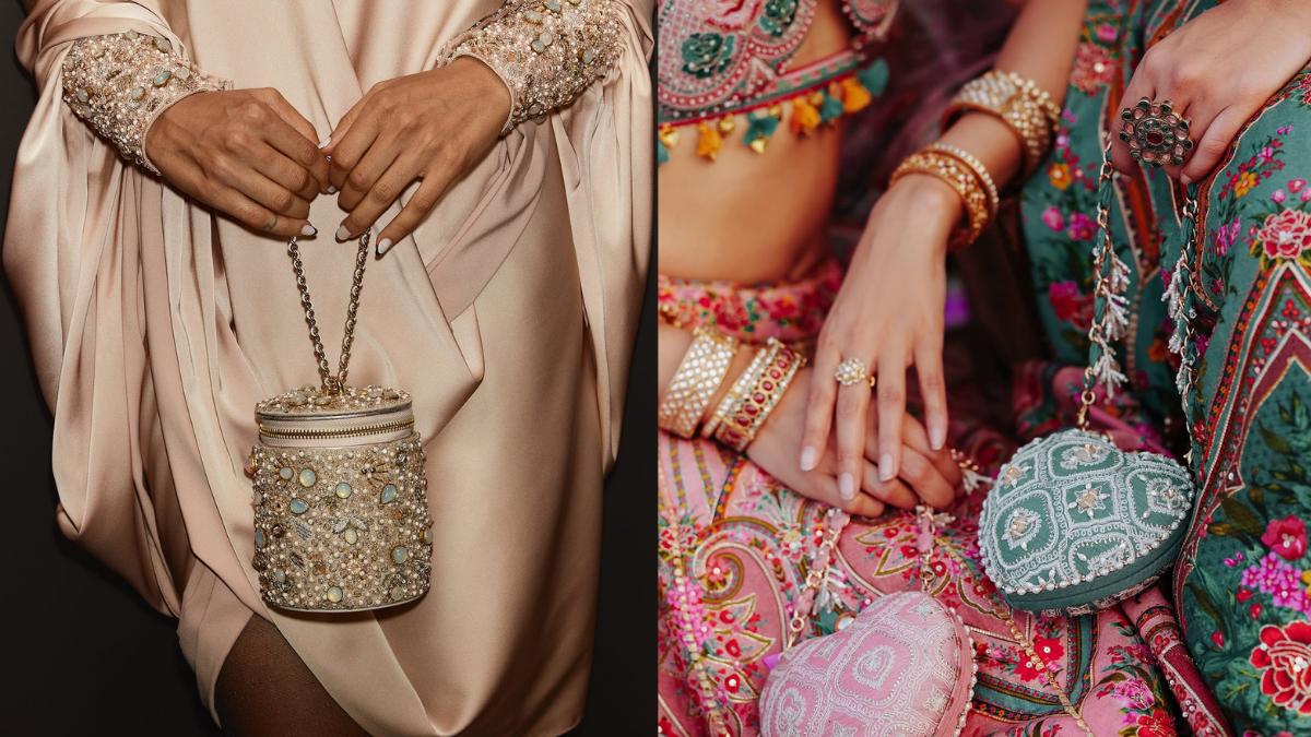 The wildest wedding accessory? The handbag; for every bride and bridesmaid