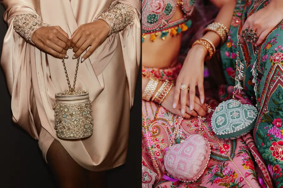 The wildest wedding accessory? The handbag; for every bride and bridesmaid