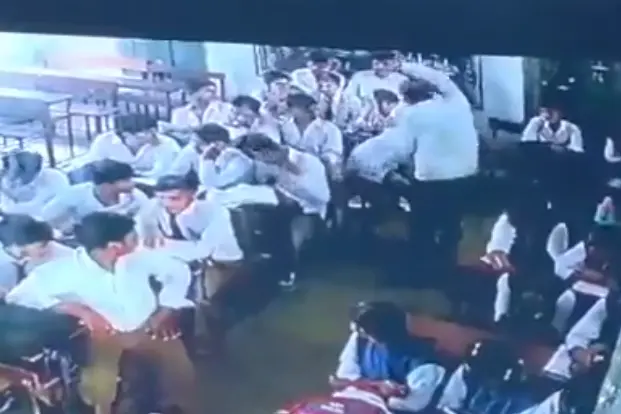 Screengrab of a video showing the incident
