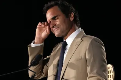 ‘I need tissues and sunglasses’: Emotional Roger Federer inducted into Tennis Hall of Fame
