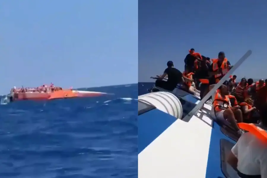 A passenger ferry carrying 267 people capsized off Northern Cyprus shortly after leaving Kyrenia