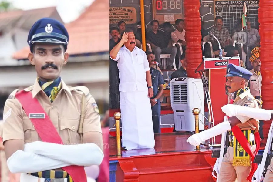 വെള്ളിയാമറ്റം ആദിവാസി ഊരിലെ 11-ാമത്തെ പോലീസുകാരൻ; ആഭ്യന്തരമന്ത്രിക്ക് അഭിരാജിന്റെ ബിഗ് സല്യൂട്ട്