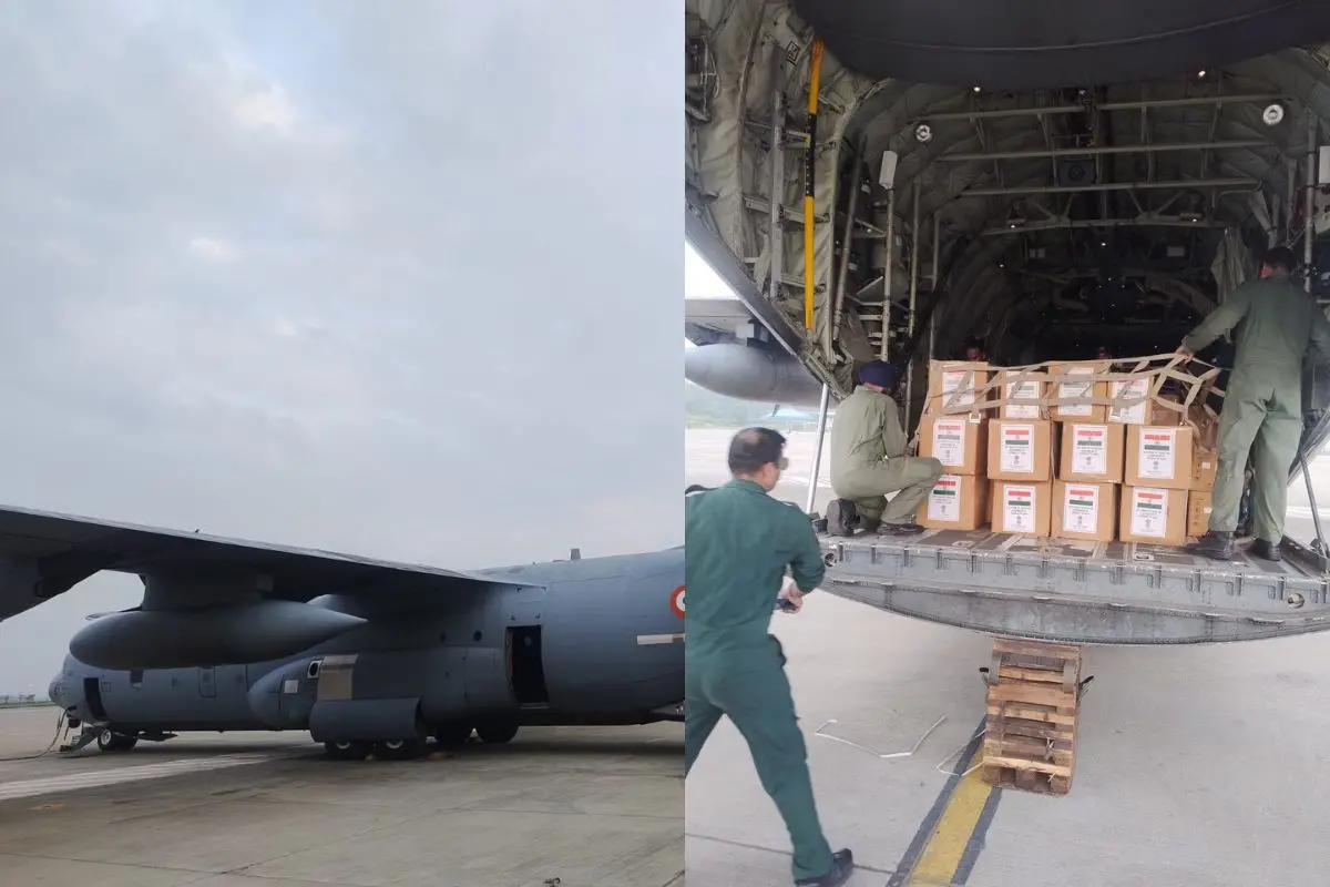 Fifth Indian aircraft carrying rescue team with specialised equipment and 5.5 tonnes of essential medicines