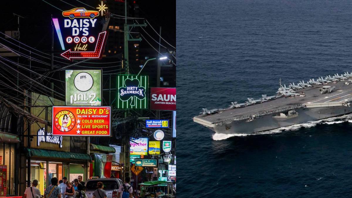 US Warship Arrival in Pattaya Triggers Massive Security Crackdown and Raids