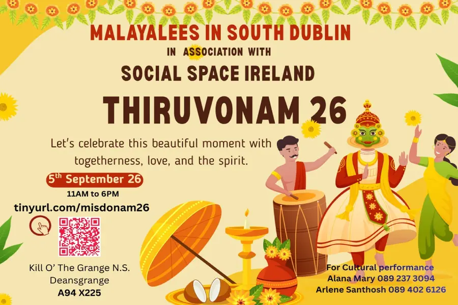 മലയാളീസ് ഇൻ സൗത്ത് ഡബ്ലിൻ തിരുവോണം സെപ്റ്റംബർ അഞ്ചിന്