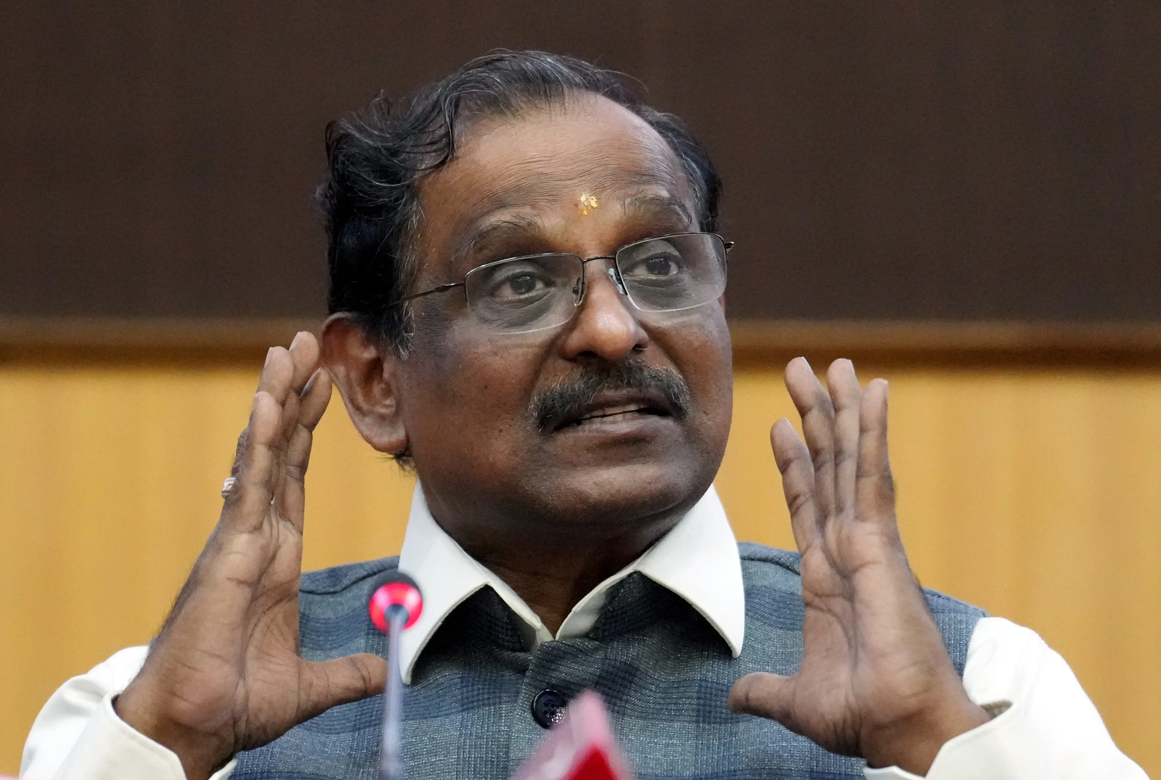 ഐഎസ്ആർഒ മേധാവി വി നാരായണൻ | Photo: PTI Photo/R Senthilkumar