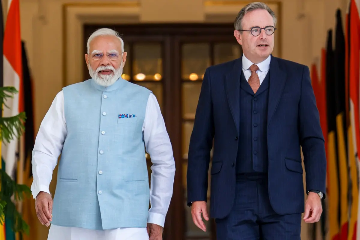 Prime Minister Narendra Modi during a meeting with his Belgian counterpart Bart De Wever on Sept. 3, 2026 | Photo: PTI