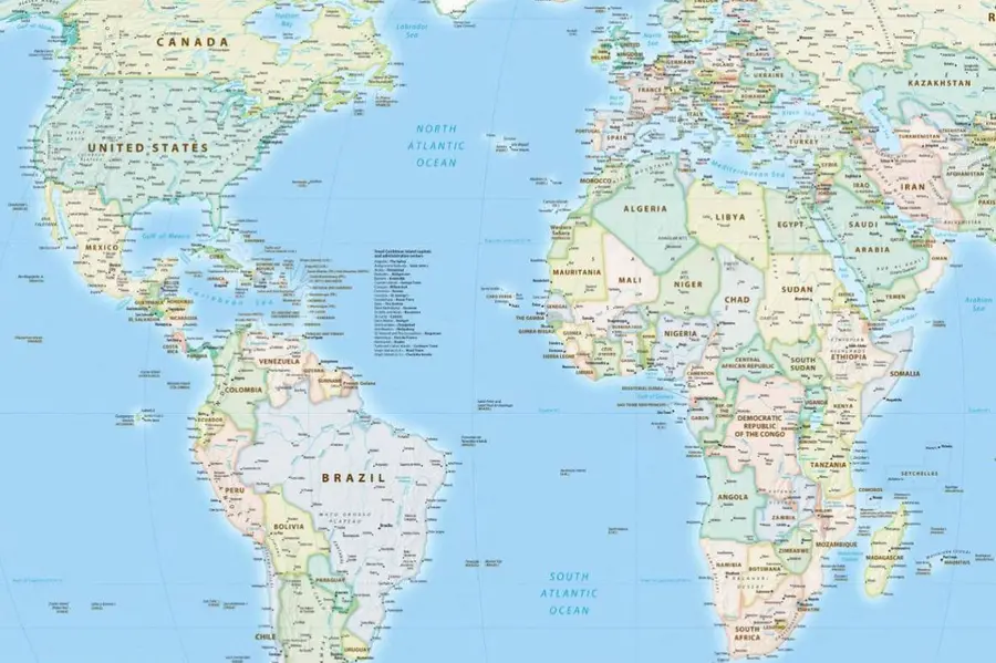 Equal Earth map africa