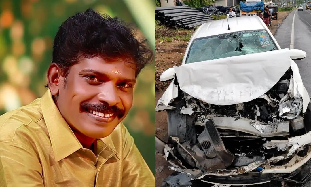 Kollam Sudhi; The car that met with the accident