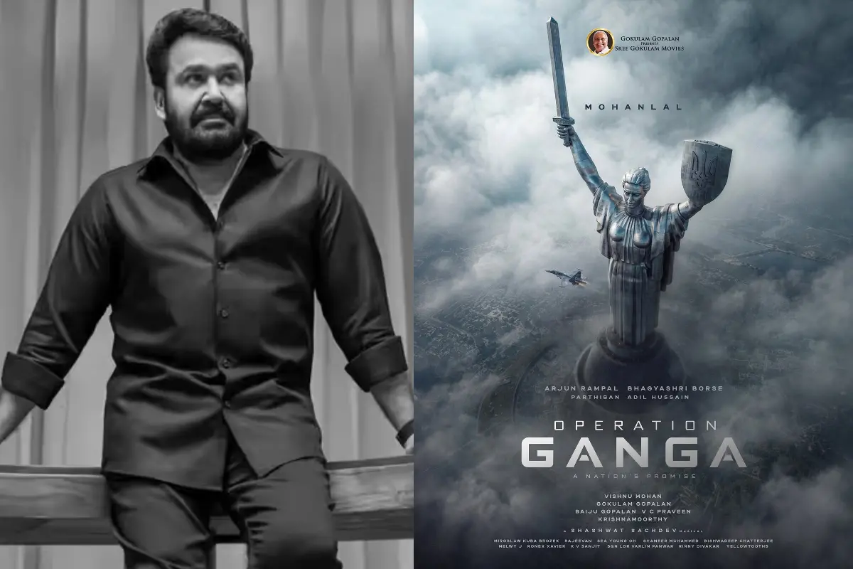 Mohanlal in the first poster of 'Operation Ganga'. Photo | Instagram/@mohanlal