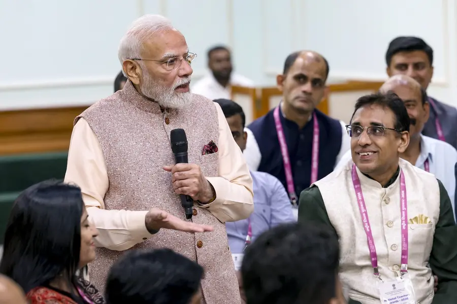 PM Modi urges teachers to watch for drug abuse, curb screen time