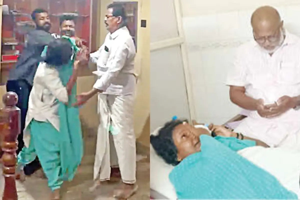 രമ്യാ ഹരിദാസ് എം.എൽ.എ. ആശുപത്രിയിൽ ചികിത്സ തേടിയപ്പോൾ, എം.എൽ.എ.യും പ്രവർത്തകരുമായുള്ള കൈയാങ്കളിയുടെ ദൃശ്യങ്ങൾ