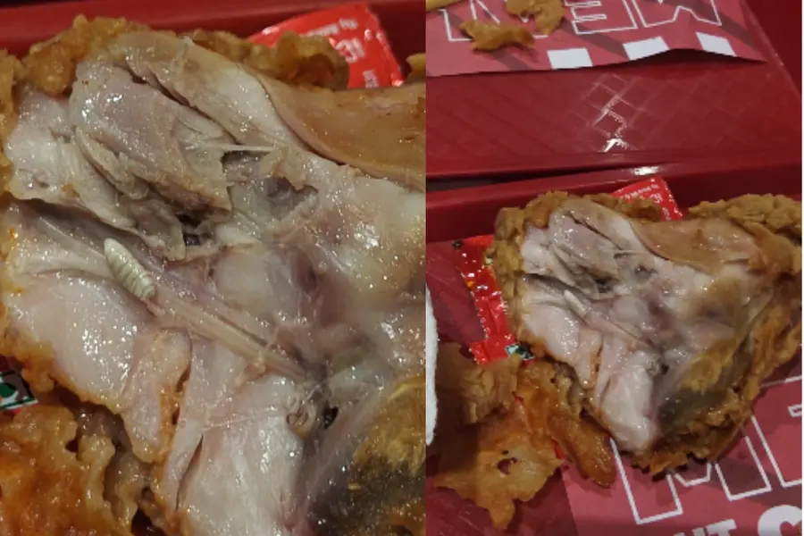 KFC customer claims maggot found in fried chicken at Greater Noida outlet
