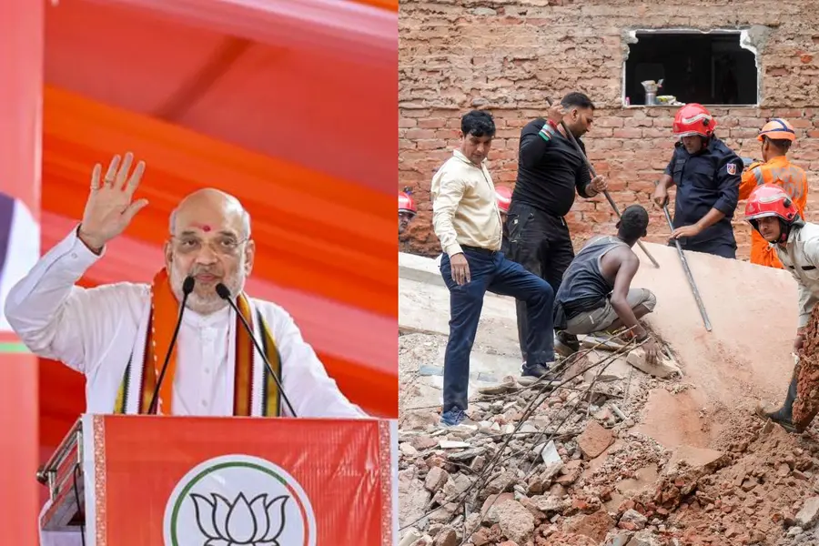 Amit Shah cuts short Goa event after Delhi building collapse