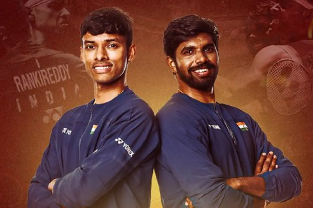 India's Satwiksairaj Rankireddy and Chirag Shetty.| Photo:X
