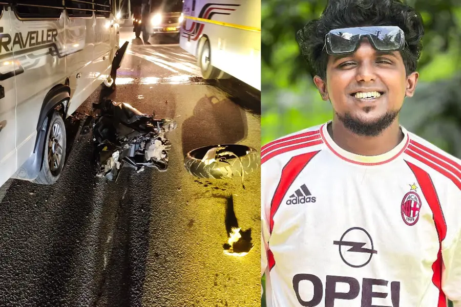 Accident site on the Pala-Ponkunnam road at Elikulam where a fatal crash occurred, Ananthu (23) who died in the accident