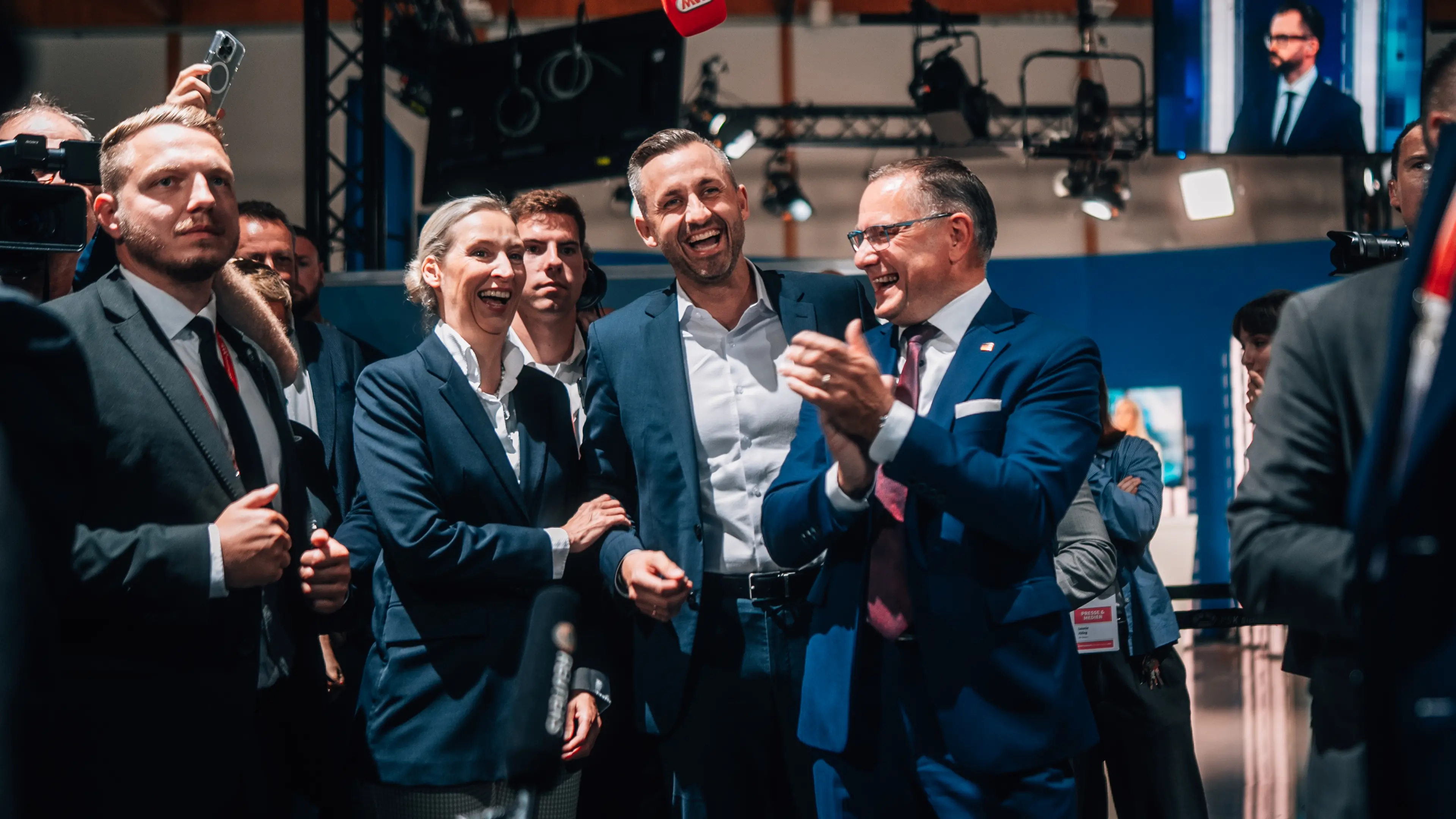Ulrich Siegmund (centre) | Photo: X/Alice Weidel