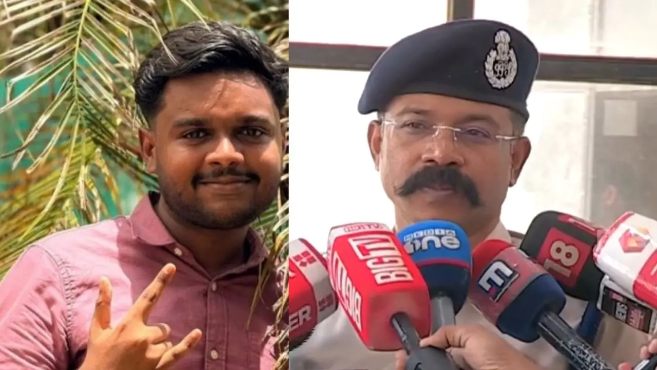 അറസ്റ്റിലായ എസ്. ശ്രീഹരി | കൊച്ചി സിറ്റി പോലീസ് കമ്മീഷണര് കാളിരാജ് മഹേഷ് കുമാര്