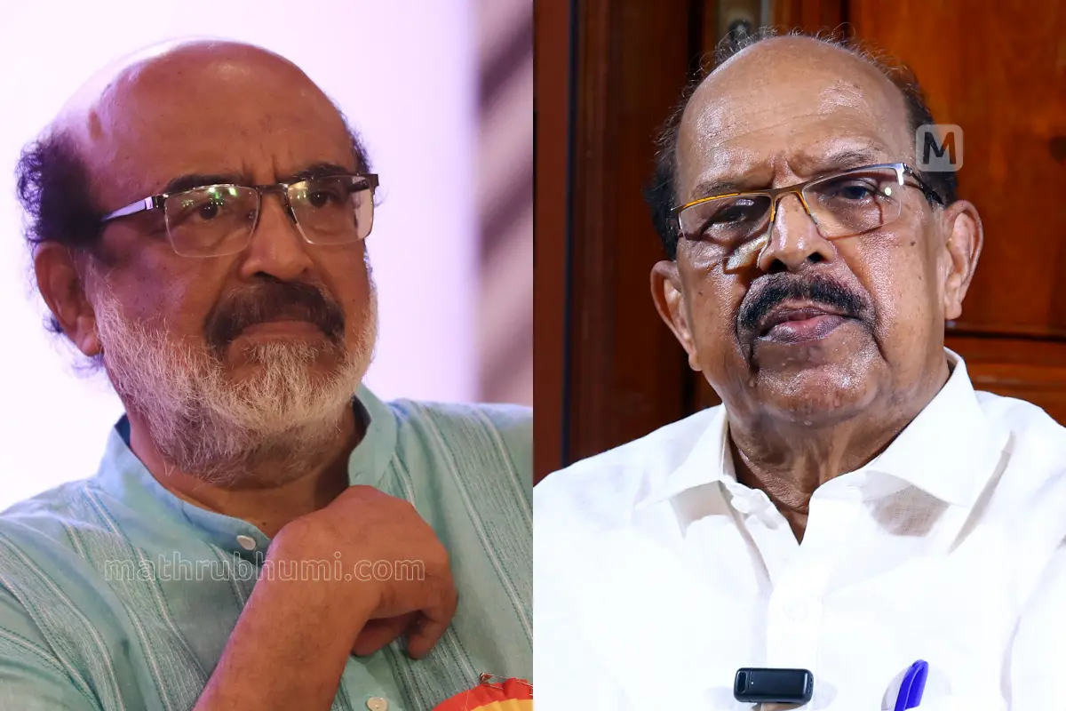 തോമസ് ഐസക്, ജി. സുധാകകൻ| ഫോട്ടോ: മാതൃഭൂമി