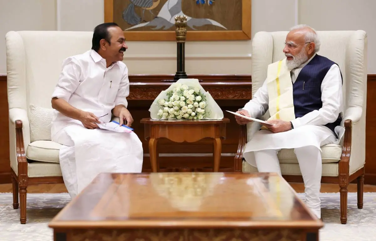 മുഖ്യമന്ത്രി വി.ഡി. സതീശൻ പ്രധാനമന്ത്രിക്കൊപ്പം (ഫയല്‍ ചിത്രം) | PHOTO: PTI