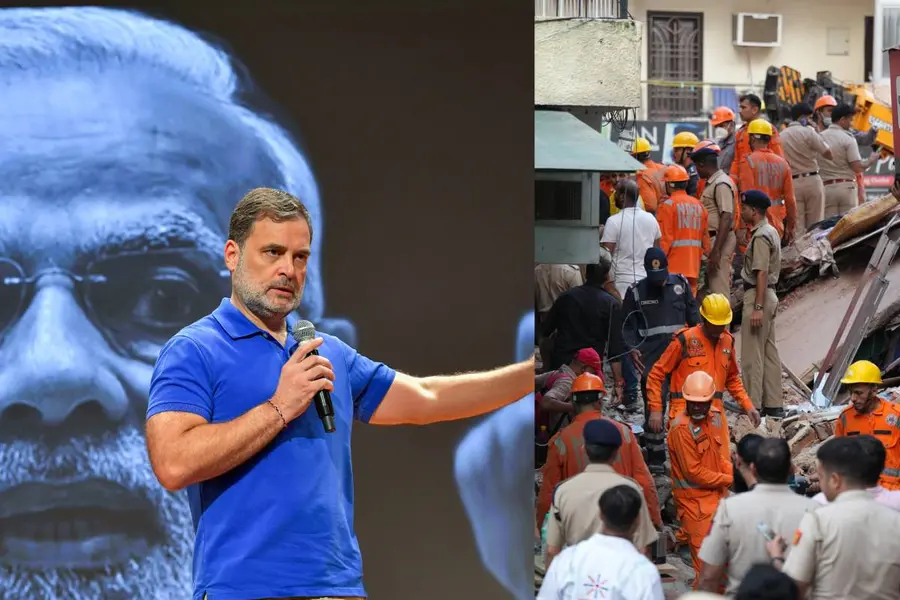 rahul ,delhi building collapse