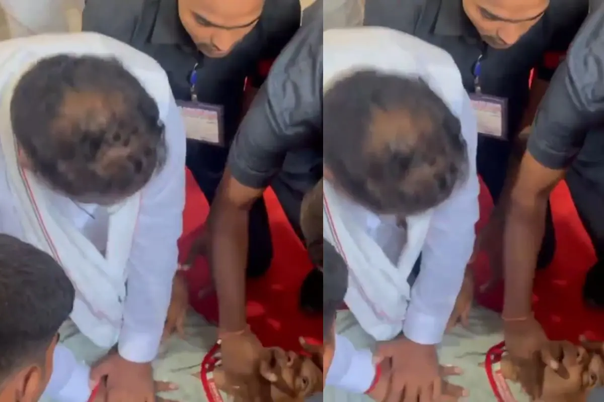 Telangana Minister Performs CPR After Man Collapses in Assembly