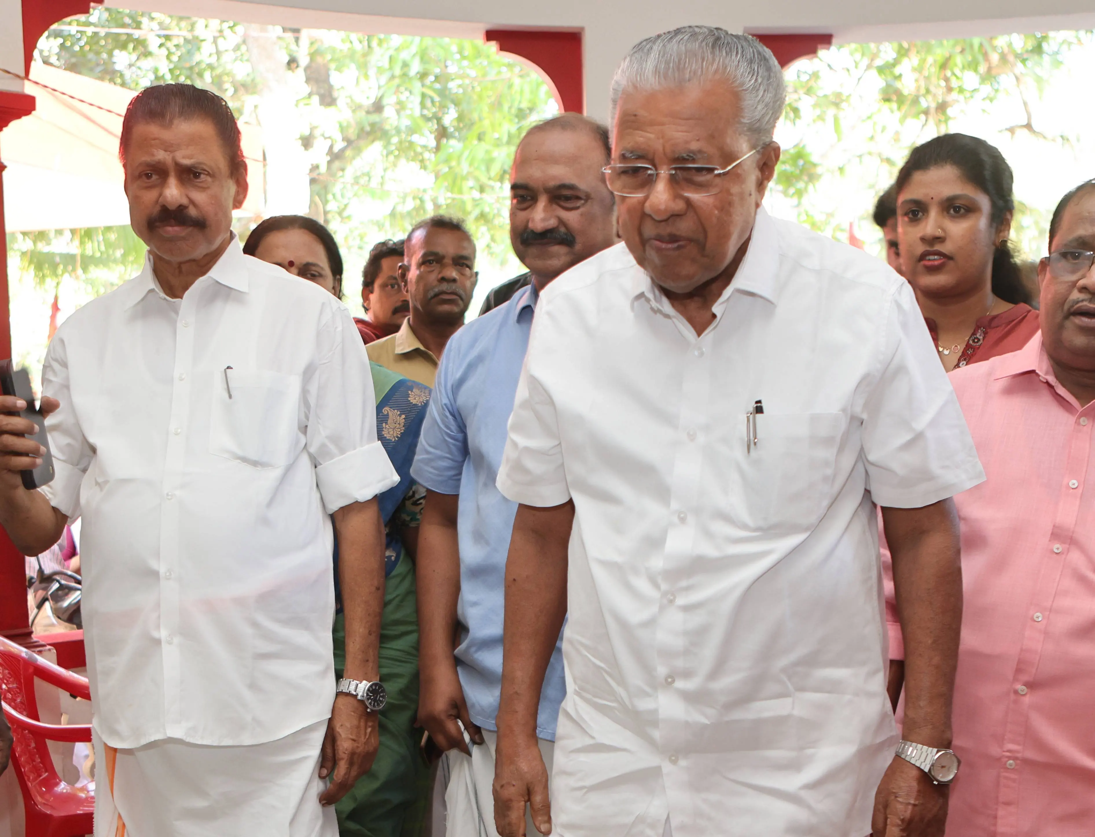 എം.വി.ഗോവിന്ദന്‍,പിണറായി വിജയന്‍,കെ.എന്‍.ബാലഗോപാല്‍ തുടങ്ങിയ സിപിഎം നേതാക്കള്‍ |ഫോട്ടോ:മാതൃഭൂമി